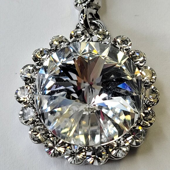 Crystal Chandelier Earrings Crystal Drop Long Earrings - Picture 3 of 13